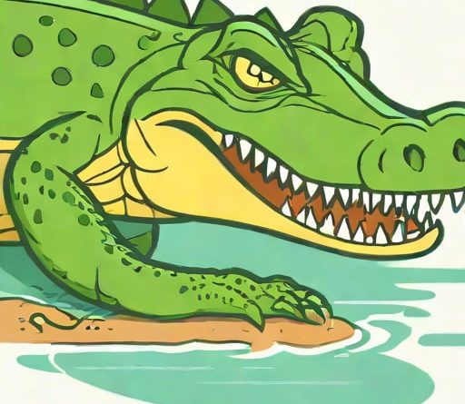 Jaylie Tori Crocodile Feeding